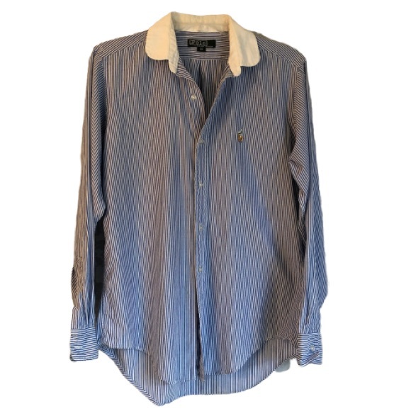 Polo by Ralph Lauren Pin Stripe Shirt Top - Picture 1 of 3